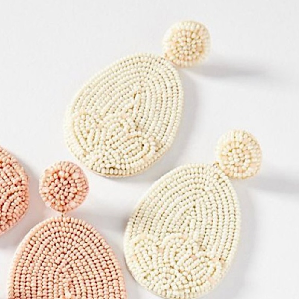 NWT Anthropologie Llani Faye Beaded Drop Earrings - Picture 11 of 14